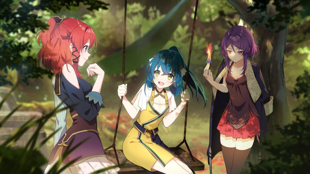 One of the CGs from Lightkravte, featuring the secondary cast