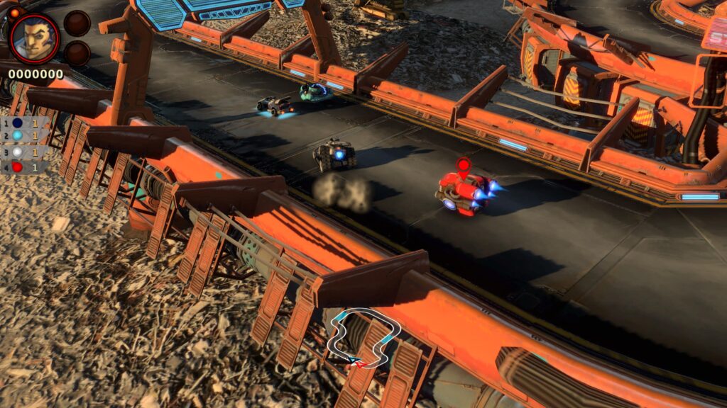 BlazeRush is a 3D remake of Speed Racer with added combat features.