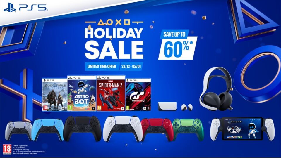 PlayStation India Holiday Sale with discounted PS5 controllers, games, and accessories
